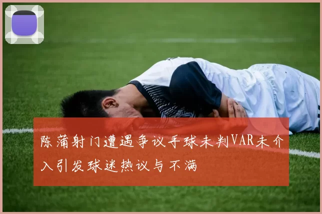 陈蒲射门遭遇争议手球未判VAR未介入引发球迷热议与不满